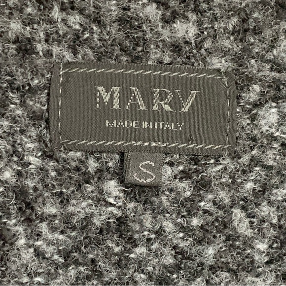 Mary Made In Italy Alpaca Wool Blend Open Front Cardigan Sweater - Picture 10 of 10